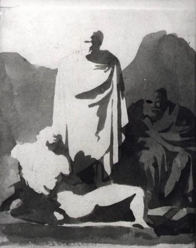 Figure virili panneggiate e nudo sdraiato - Civiche Raccolte d'Arte di Palazzo Marliani Cicogna
